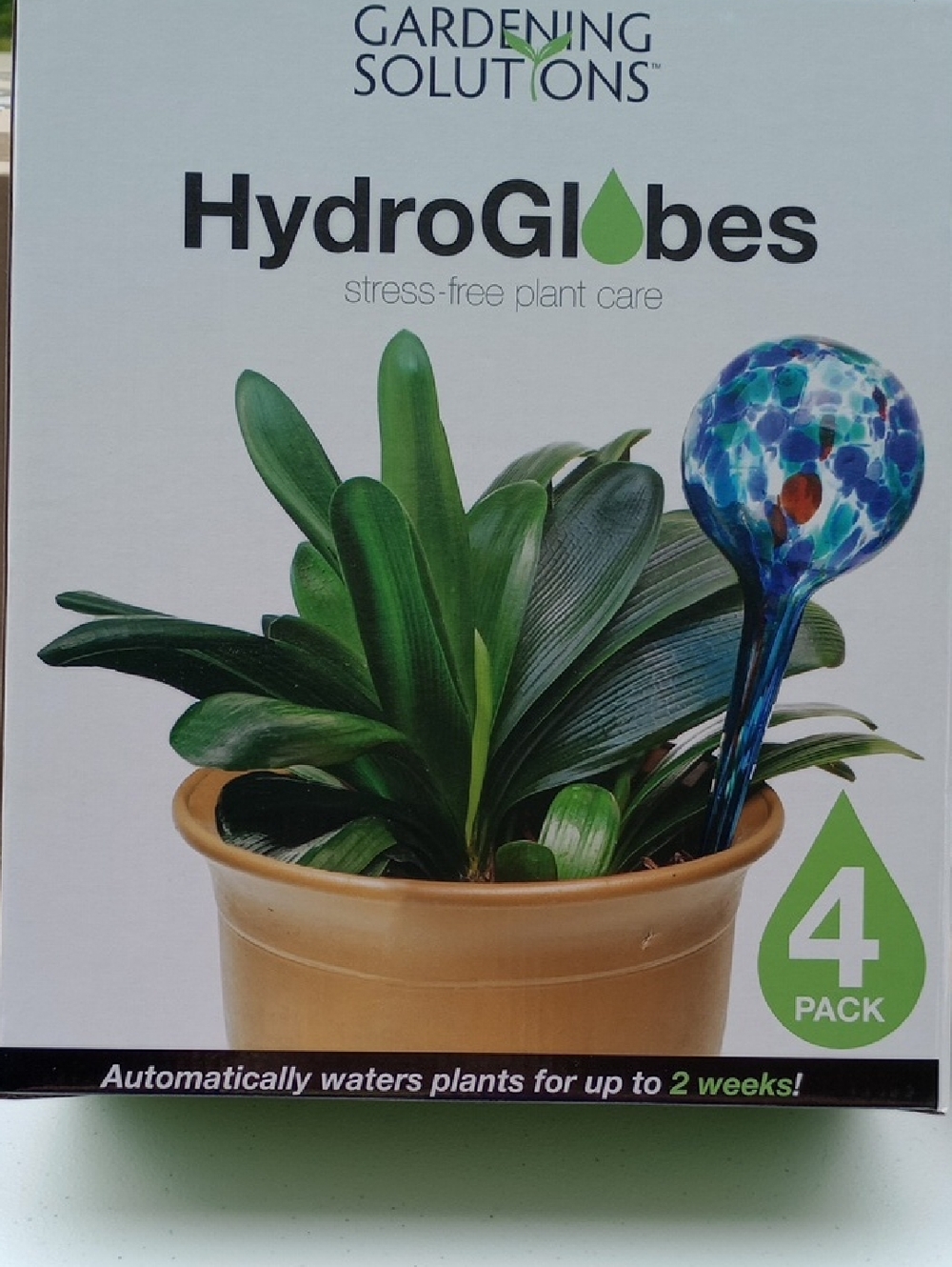 Gardening Solutions Hydroglobes Glass Plant Watering Globe - NIB 4 Globes